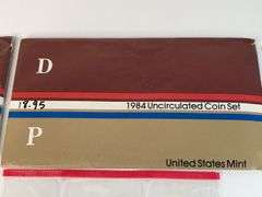 (2) 1984, 1985 Uncirculated Mint Sets
