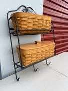 Longaberger Wrought Iron 2-Tier Wall Rack