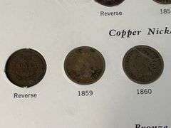 Flying Eagle and Indian Head Cents Set -Missing 1877, 1908-S, 1909-S