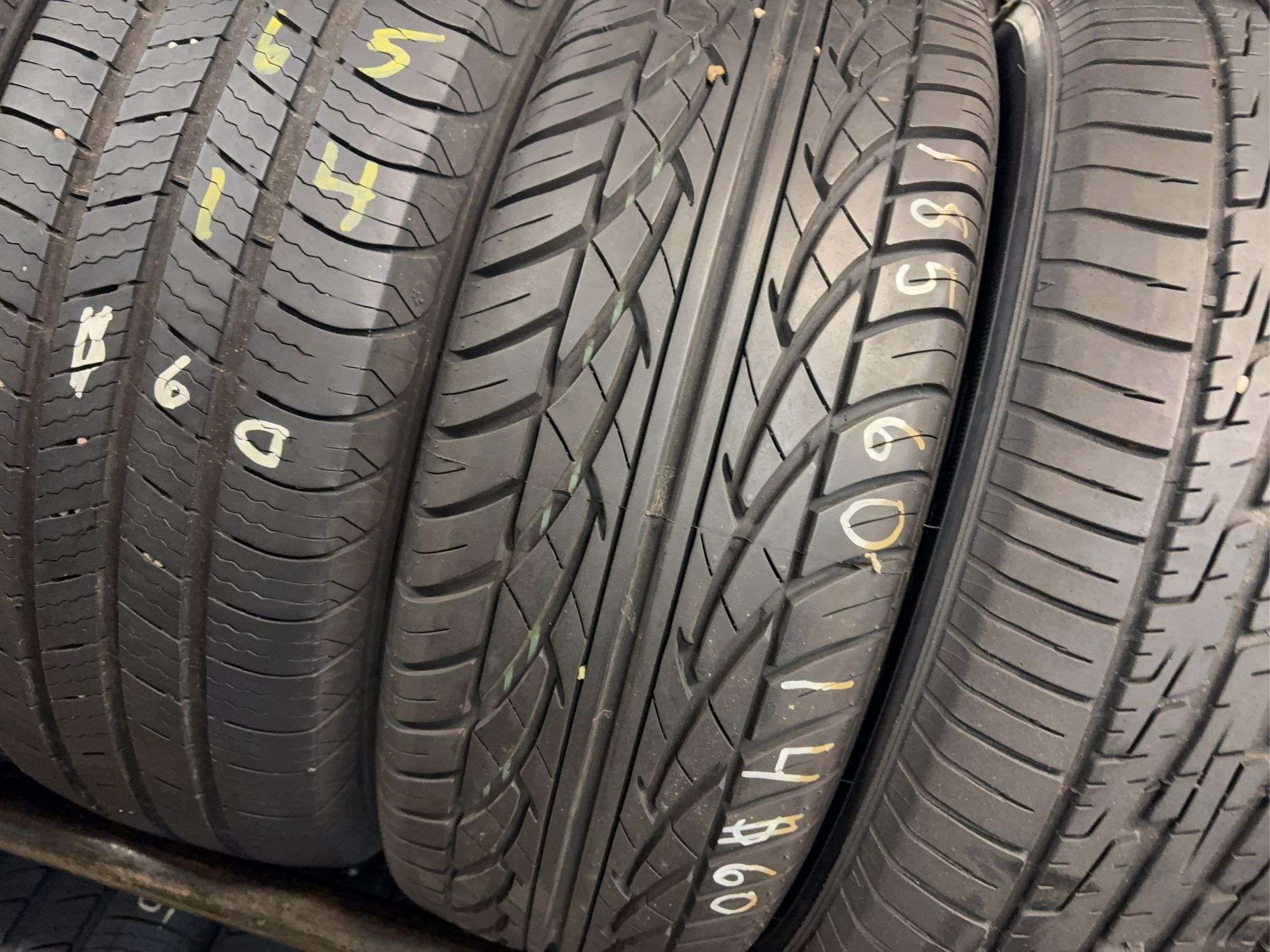 (3) miscellaneous 14" tires like new - see photos