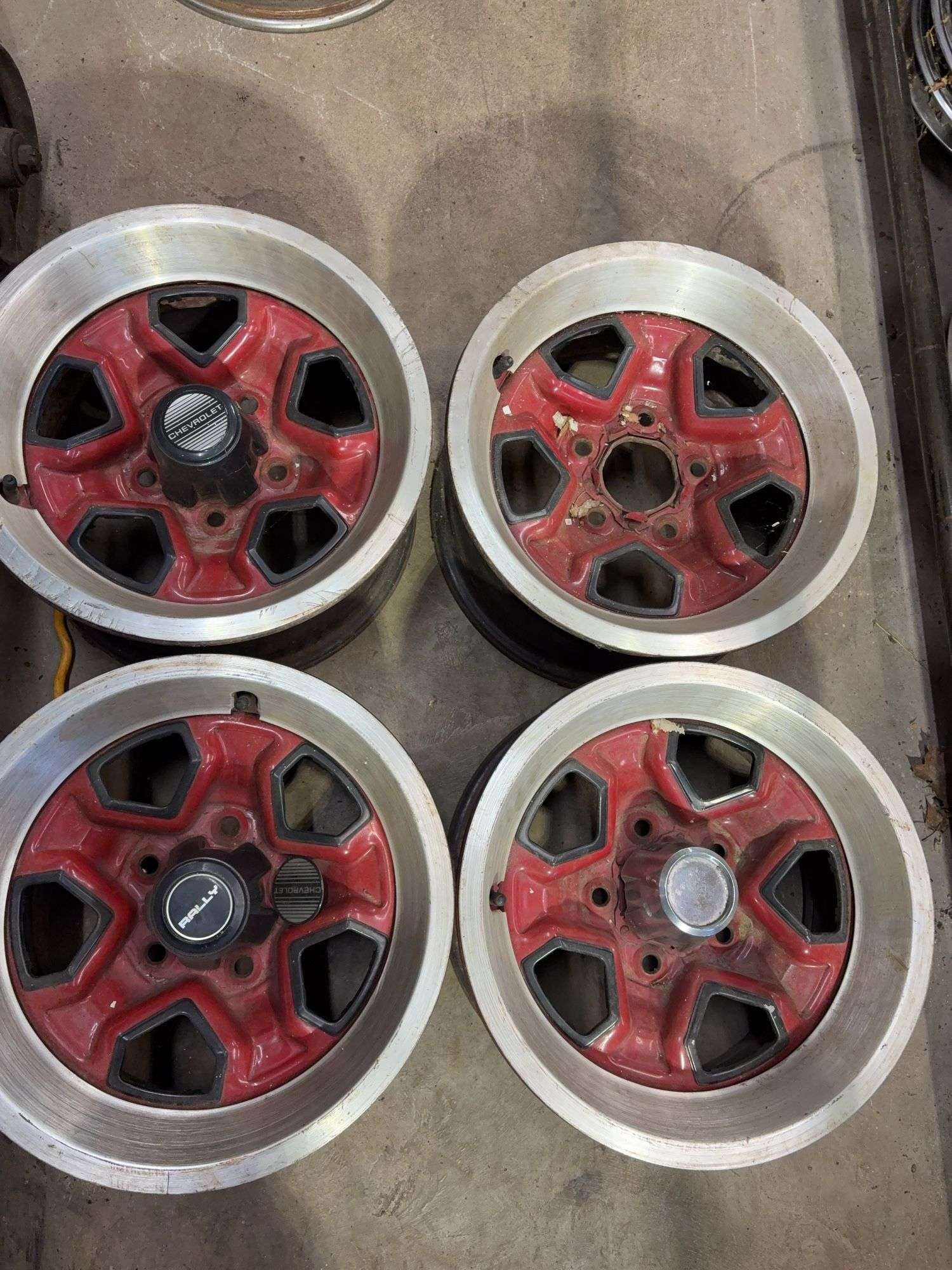 (4) 14” wheel rims -see photos