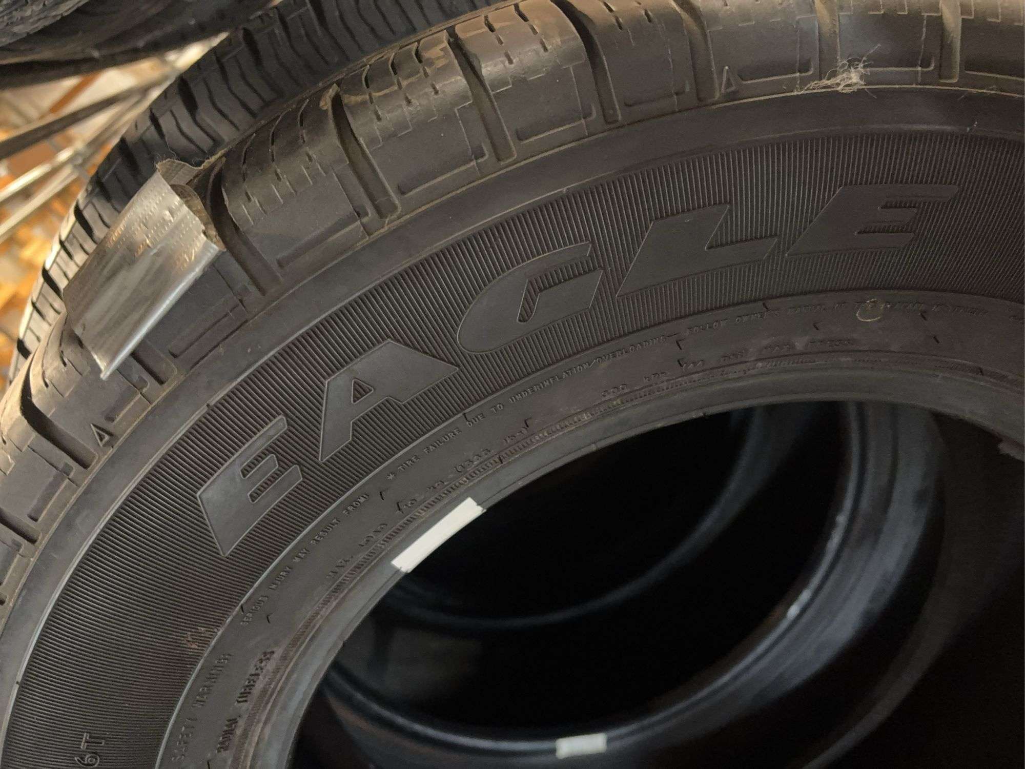 (2) tires like new - 205/70/16 and 215/75/16