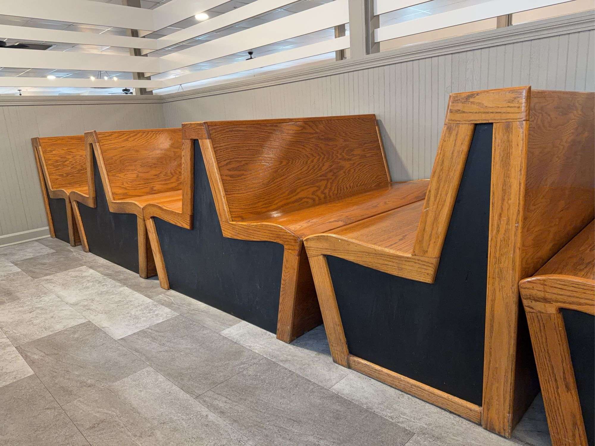 Wooden Dining Booths