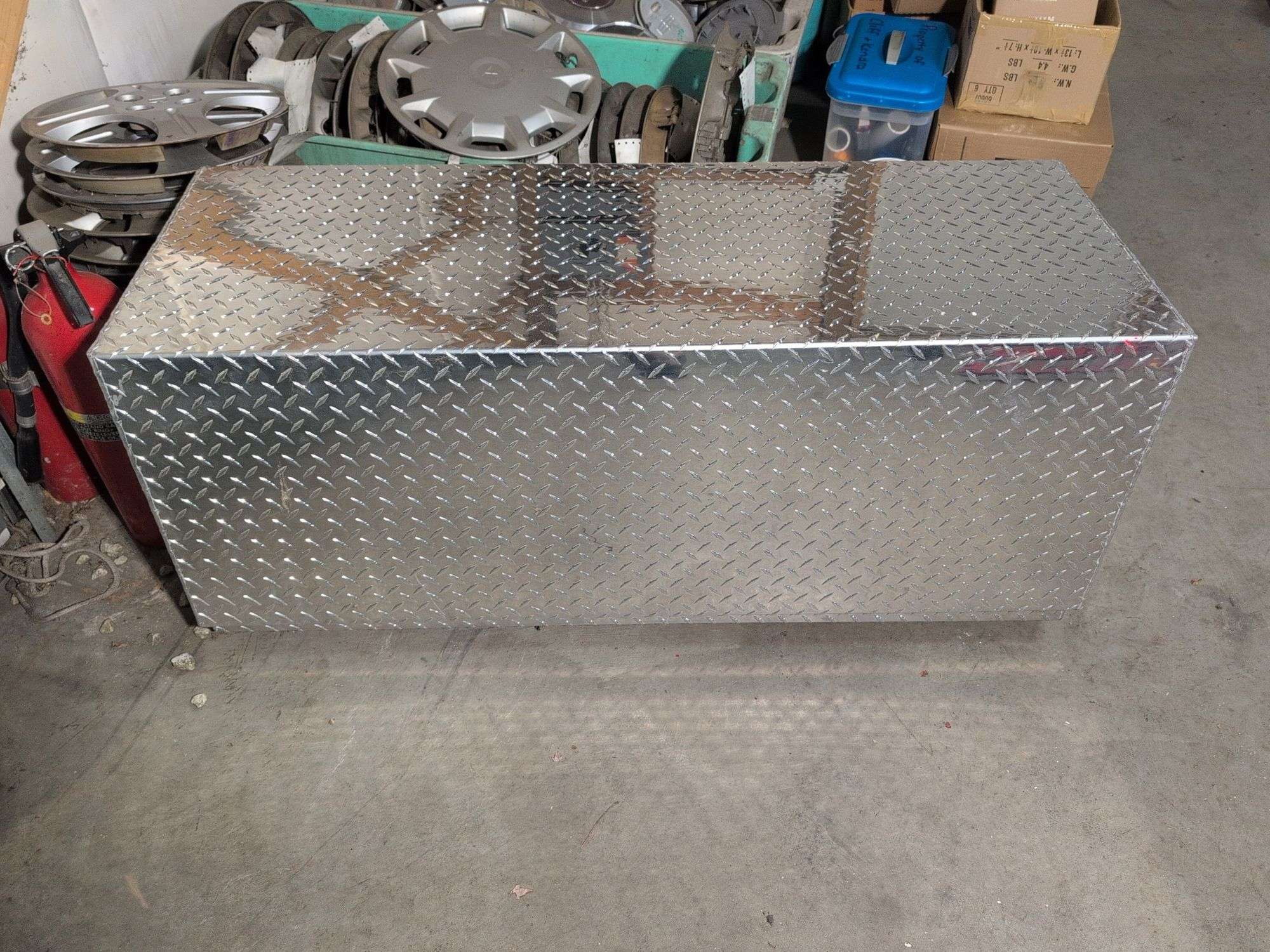 AW Gear aluminum toolbox for truck bed