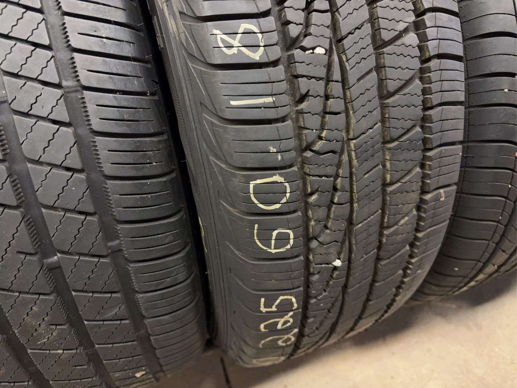 (4) miscellaneous tires like new - see photos