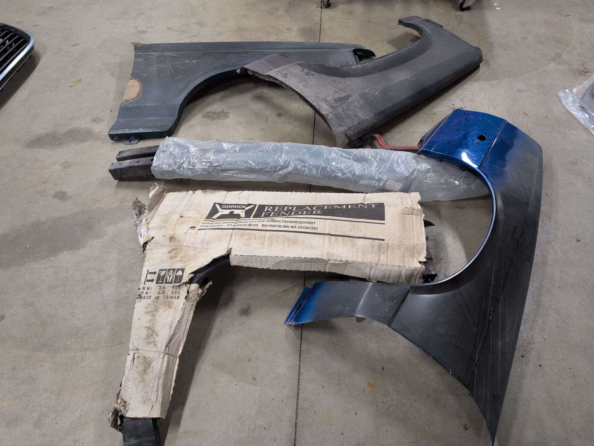 Miscellaneous fenders and other car parts