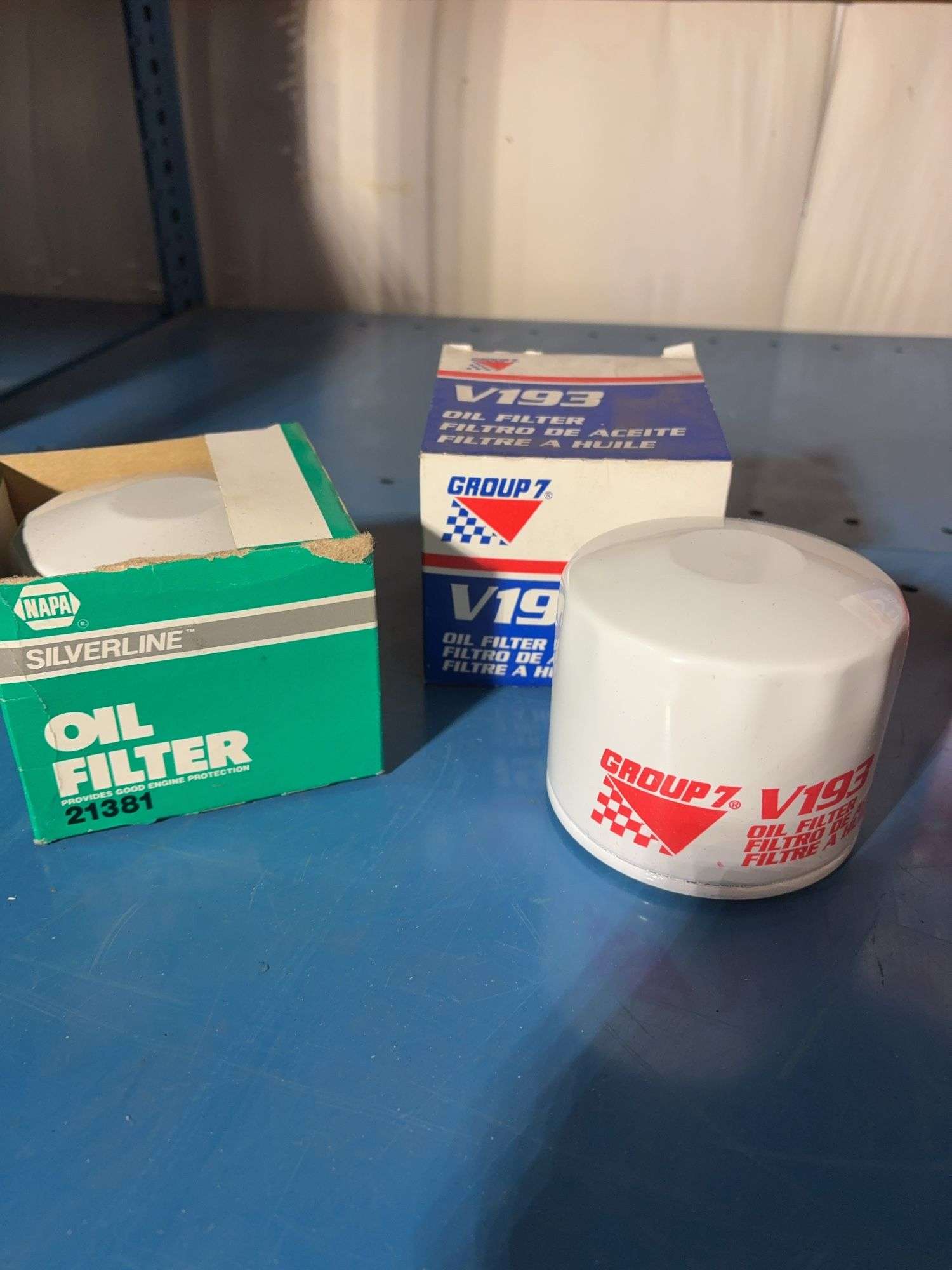 (6) Oil filters in boxes, (2)spray cans -Liquid gold and craft spray and more