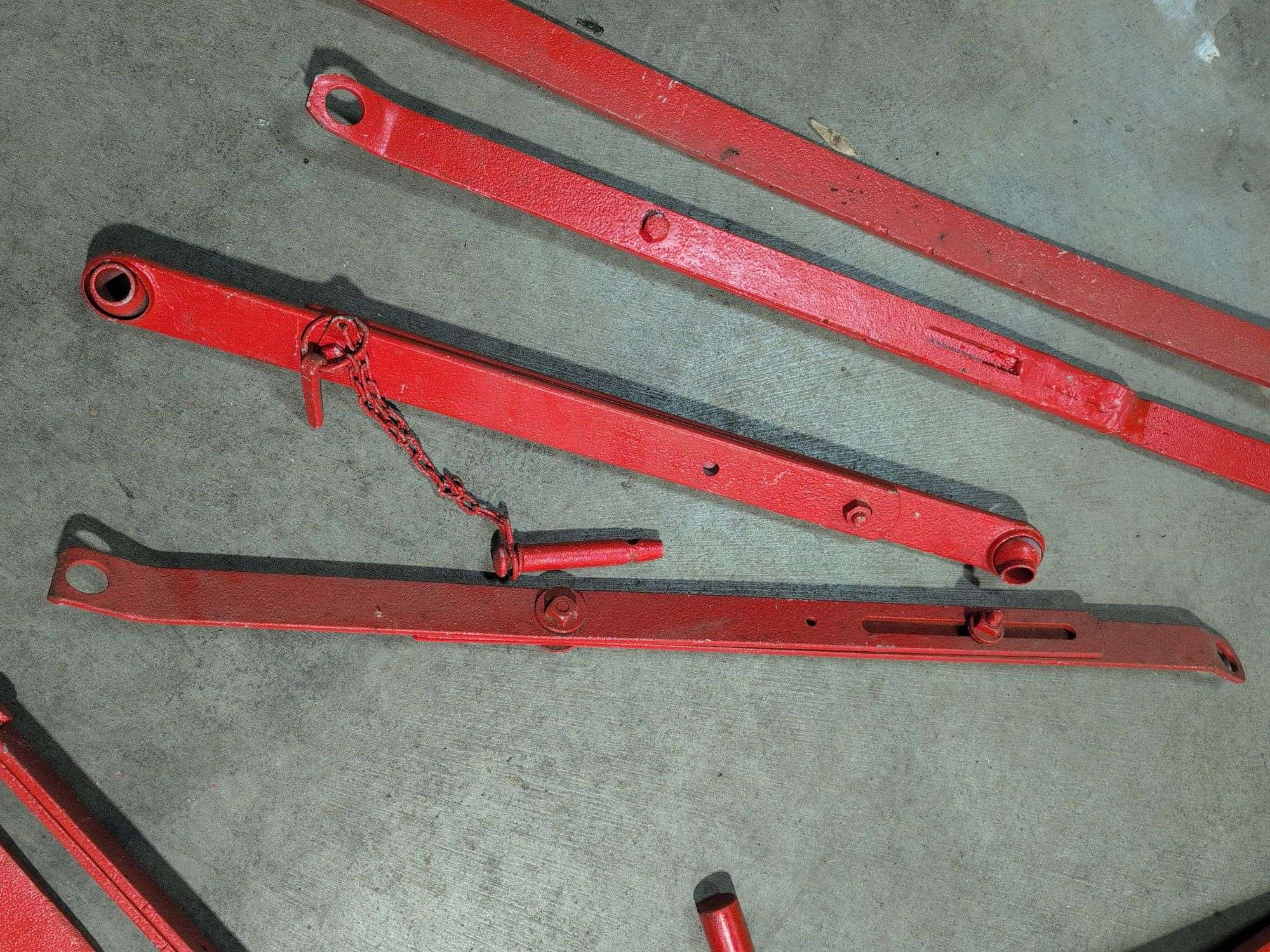 Miscellaneous red metal parts