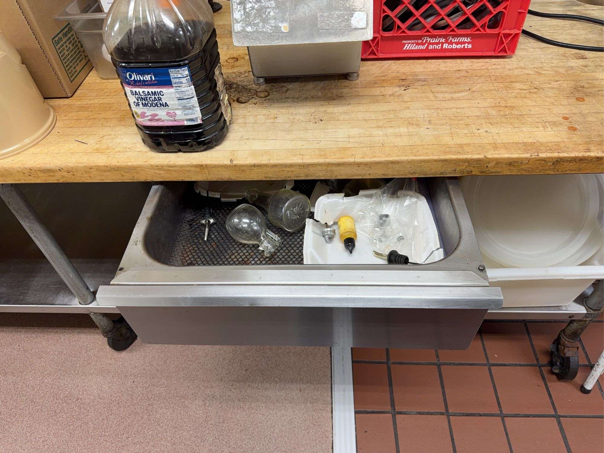Butcher Block Work Table