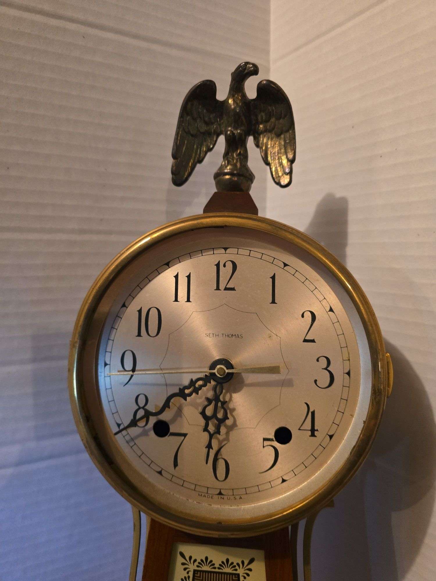 SETH THOMAS BANJO WINDUP CLOCK CASE