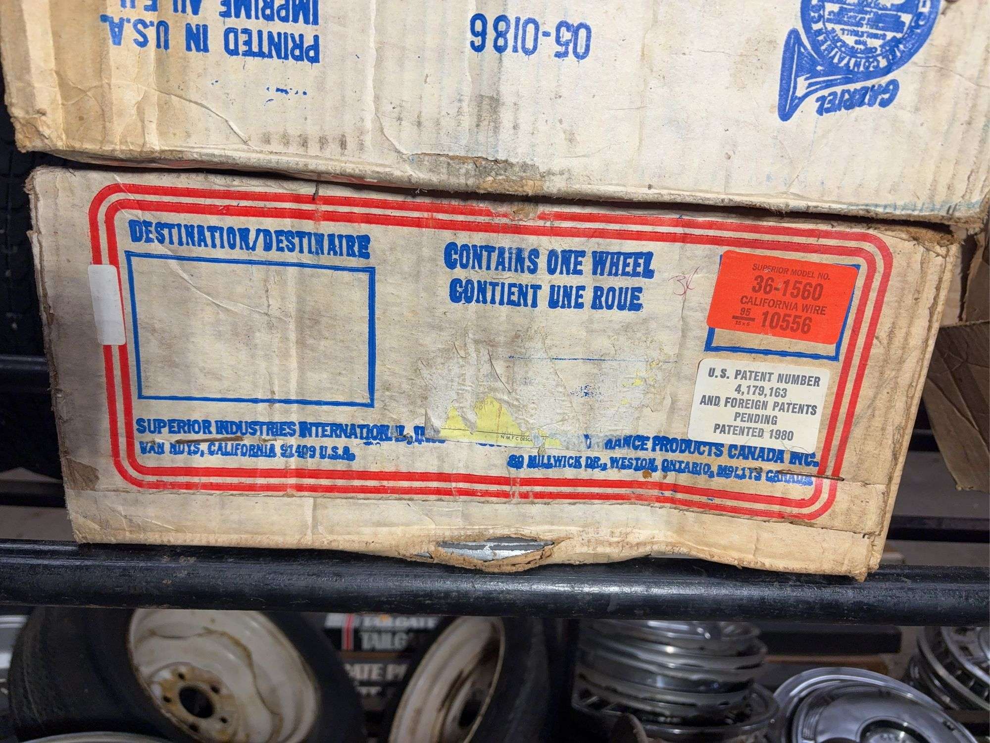 (4) 1978 Thunderbird wheel rims in boxes - see photos