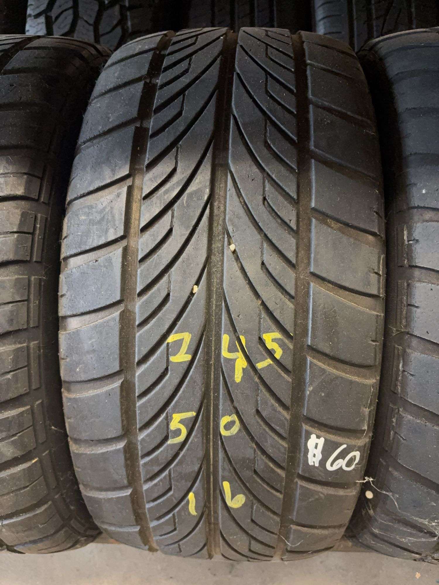 (4) tires like new - 245/50/16