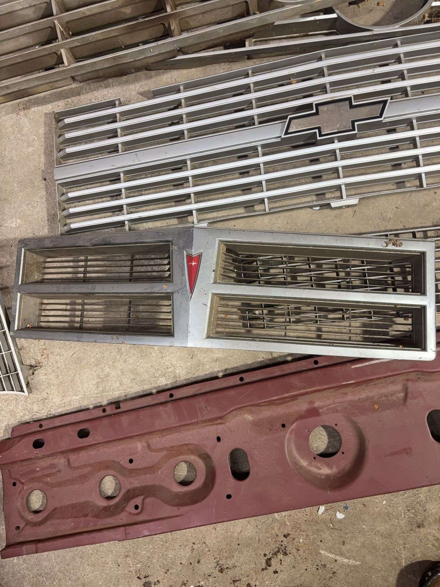 Miscellaneous grill covers, other vehicle parts and emblems