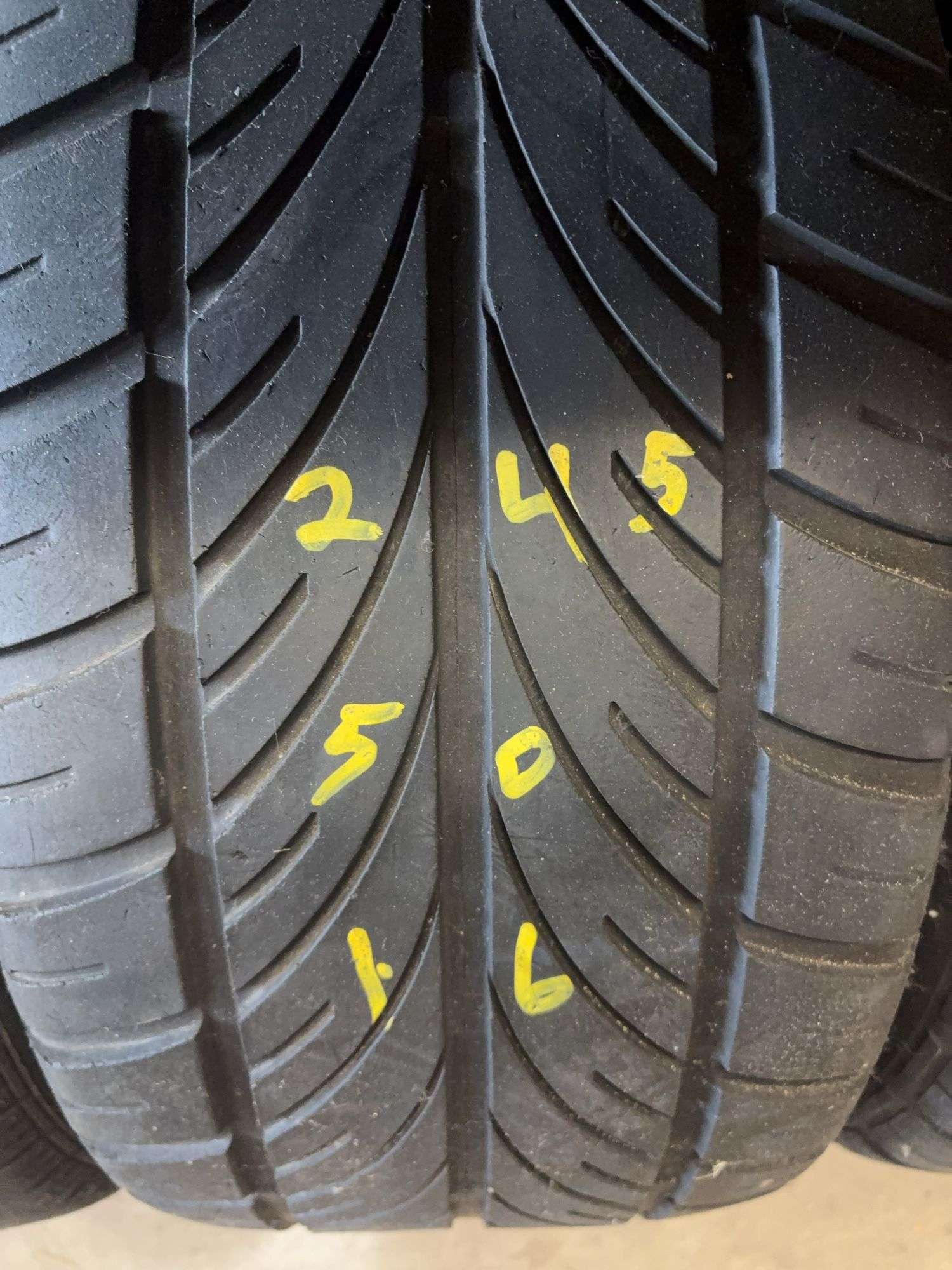 (2) tires like new - 245/50/16