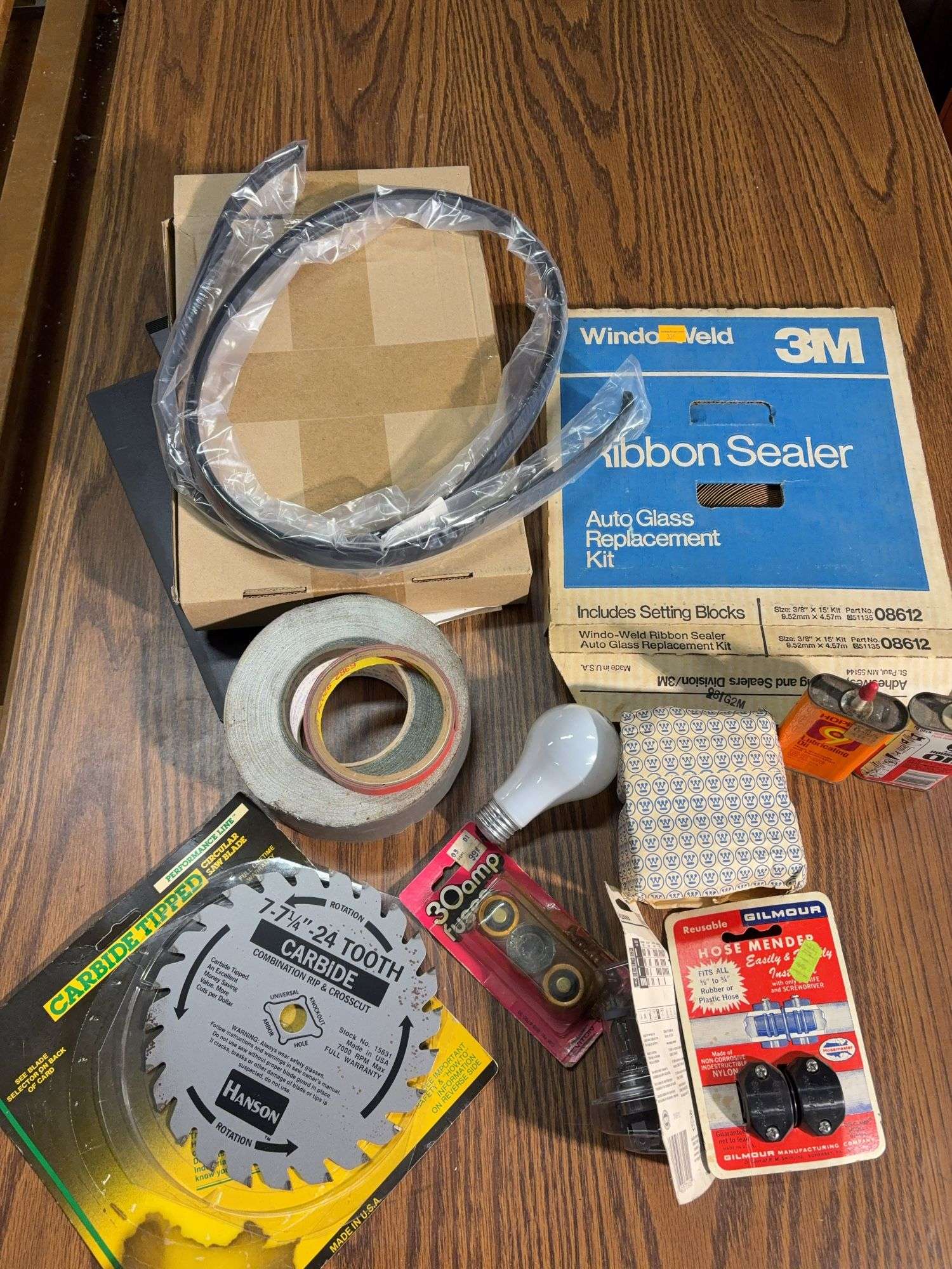 Ribbon sealer, light bulbs, oils, and more