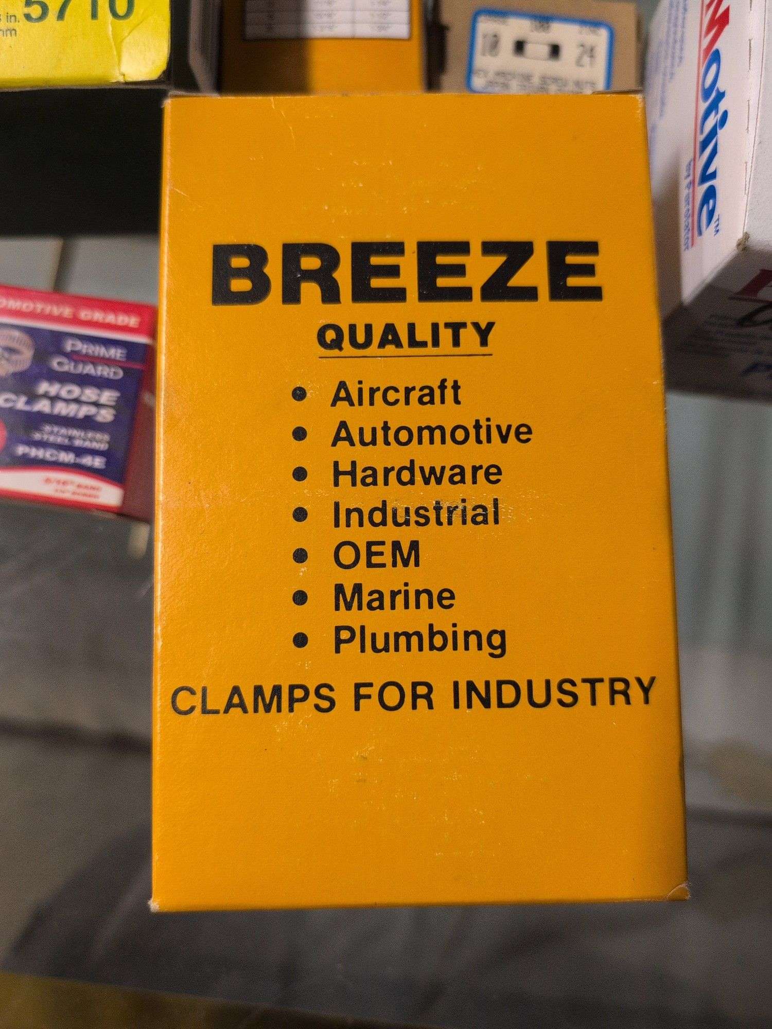 Oil filters, hose clamps, and lubricant