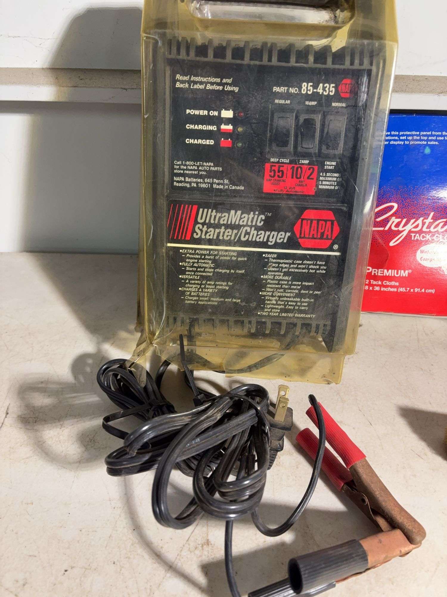 UltraMatic Starter/ Charger, Crystal Tack cloth, and Valve stems