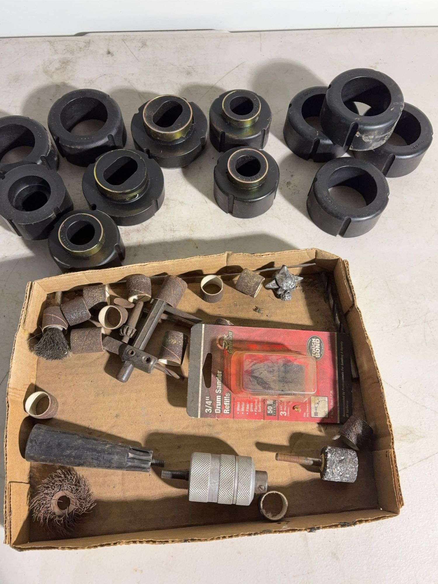Taper-lock bushings, Drum sander Refills, and more miscellaneous parts