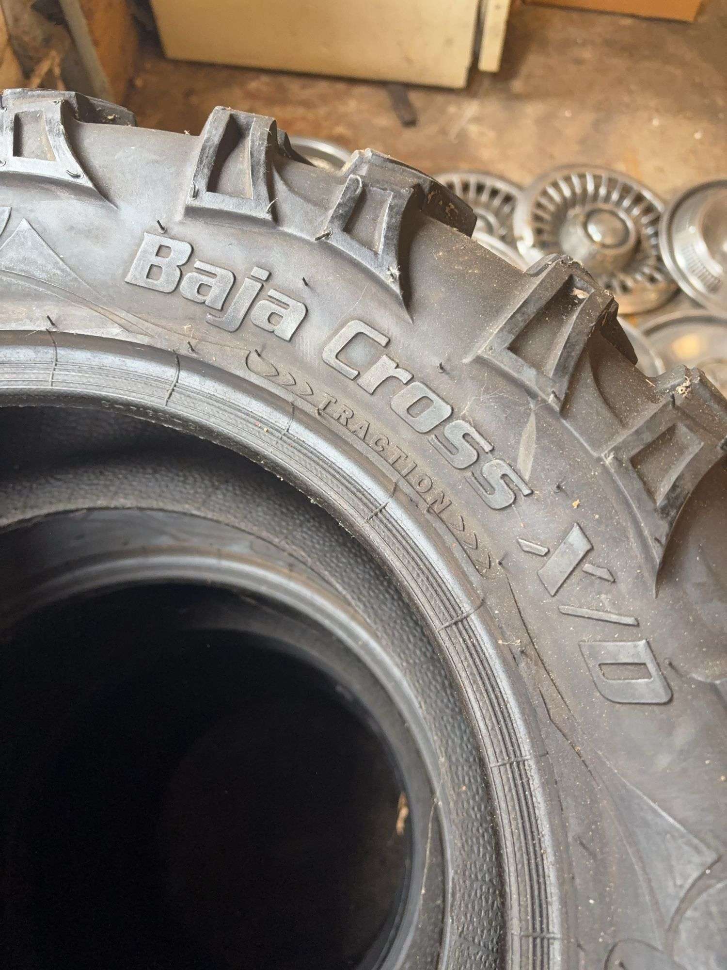 (4) tires like new - 26/10.00/14 - see photos