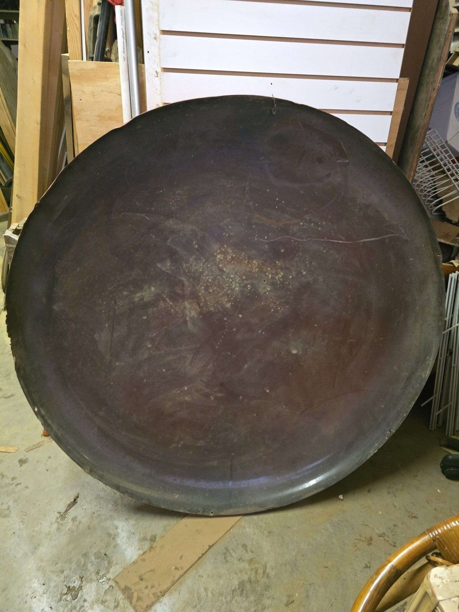 4' COCA-COLA METAL BUTTON SIGN