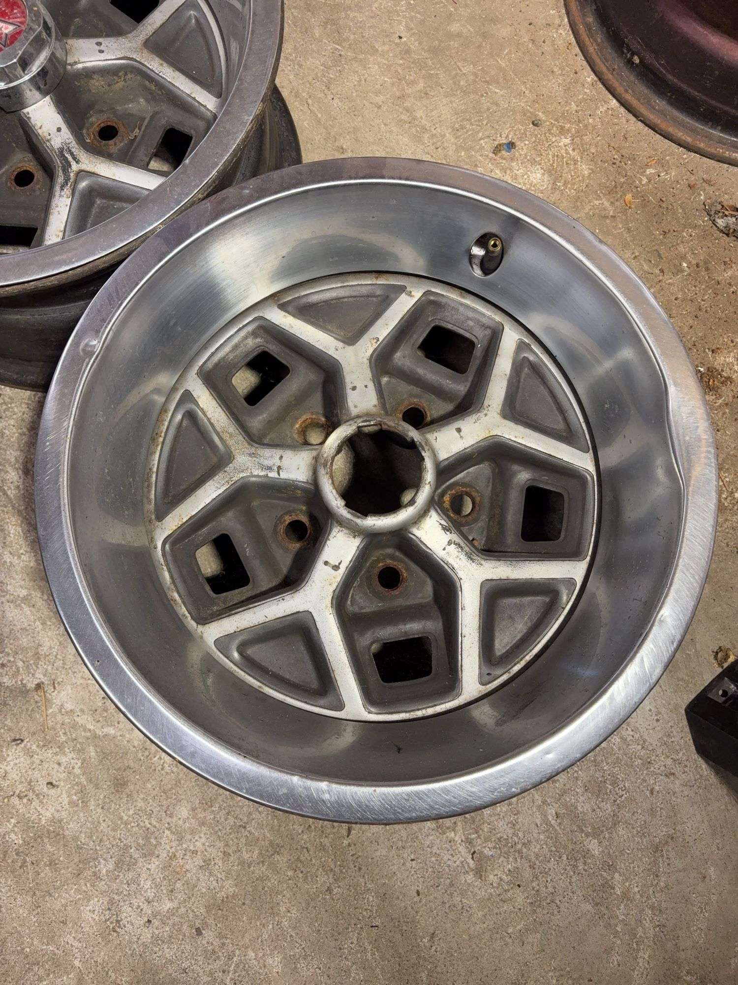 (2) 14" Pontiac wheel rims - see photos