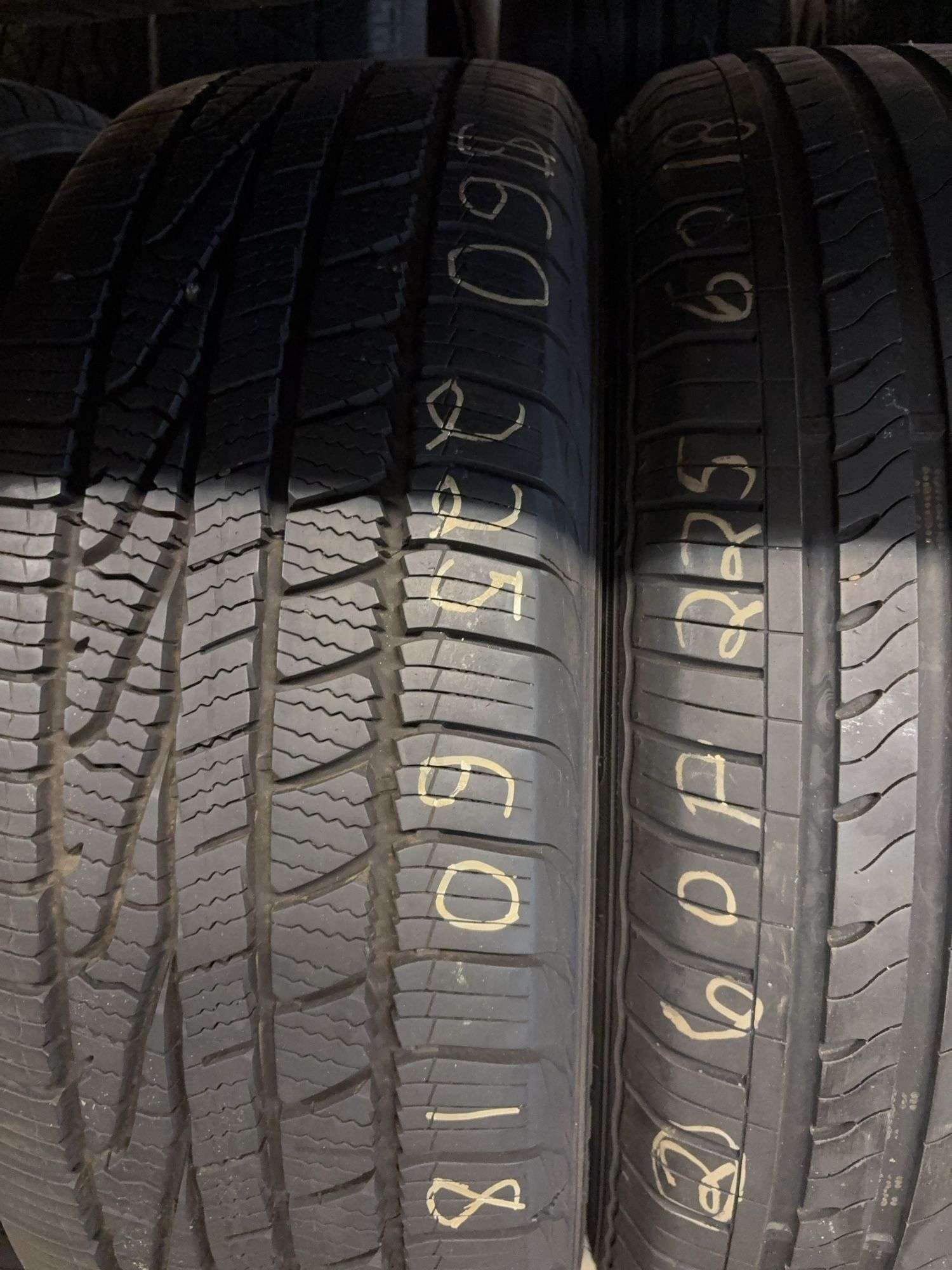 (2) tires like new - 225/60/18