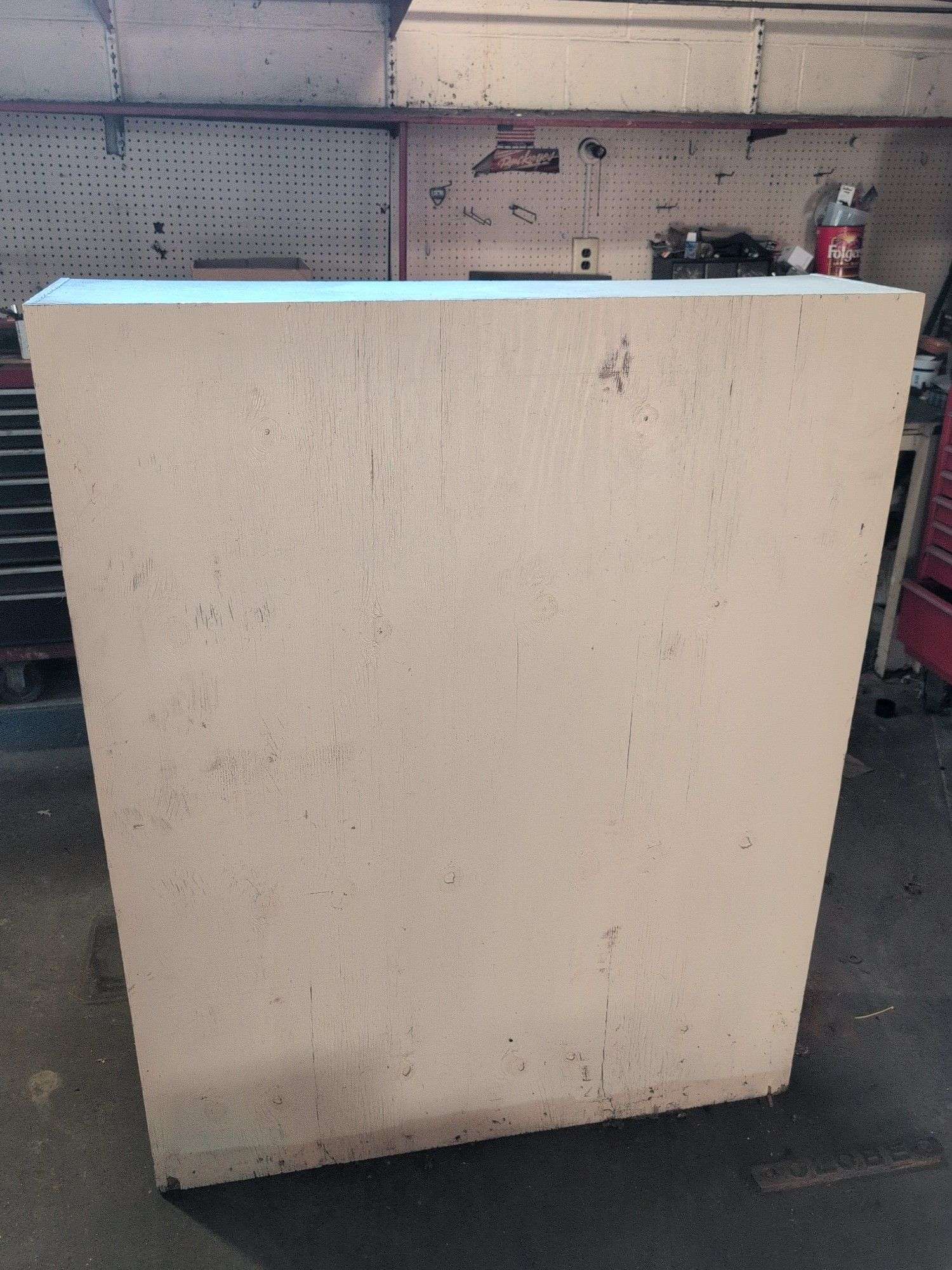 Wooden shelving unit - 4' x 1' x 5' tall