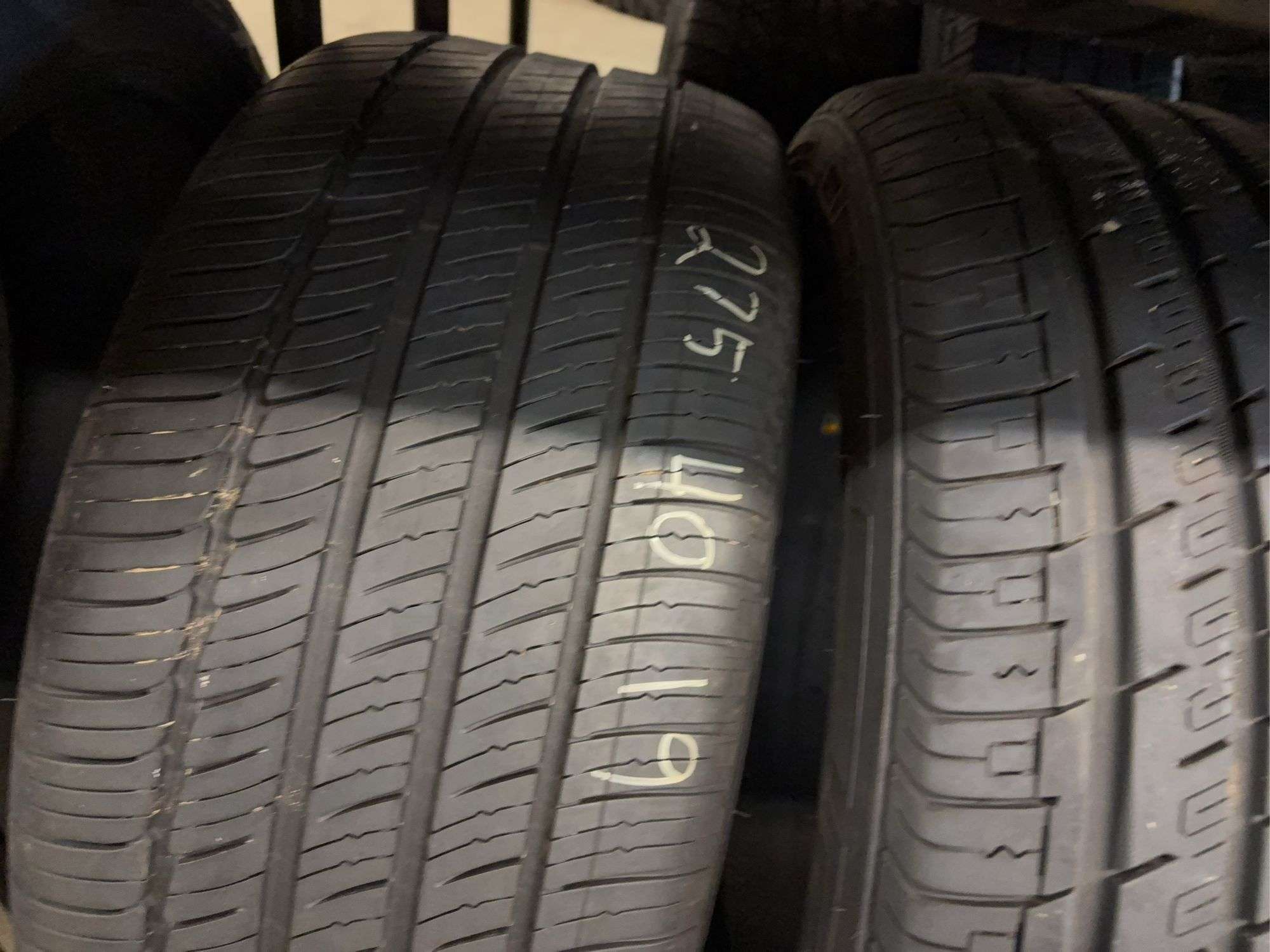 (2) tires like new - 18" and 19" - see photos