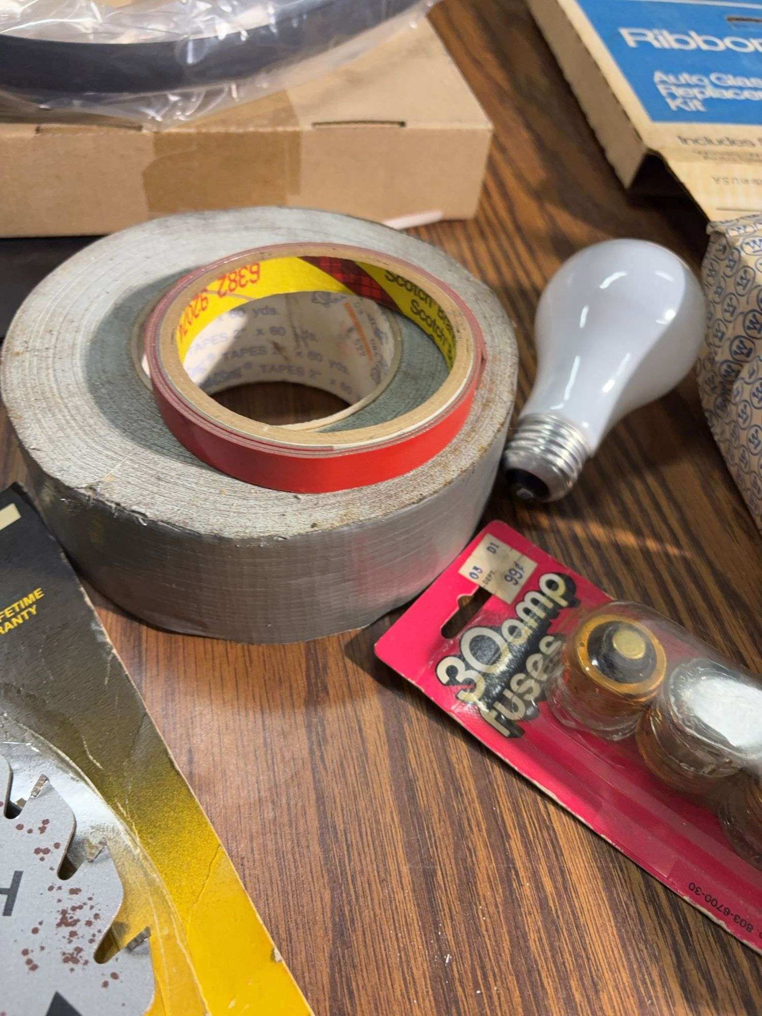 Ribbon sealer, light bulbs, oils, and more