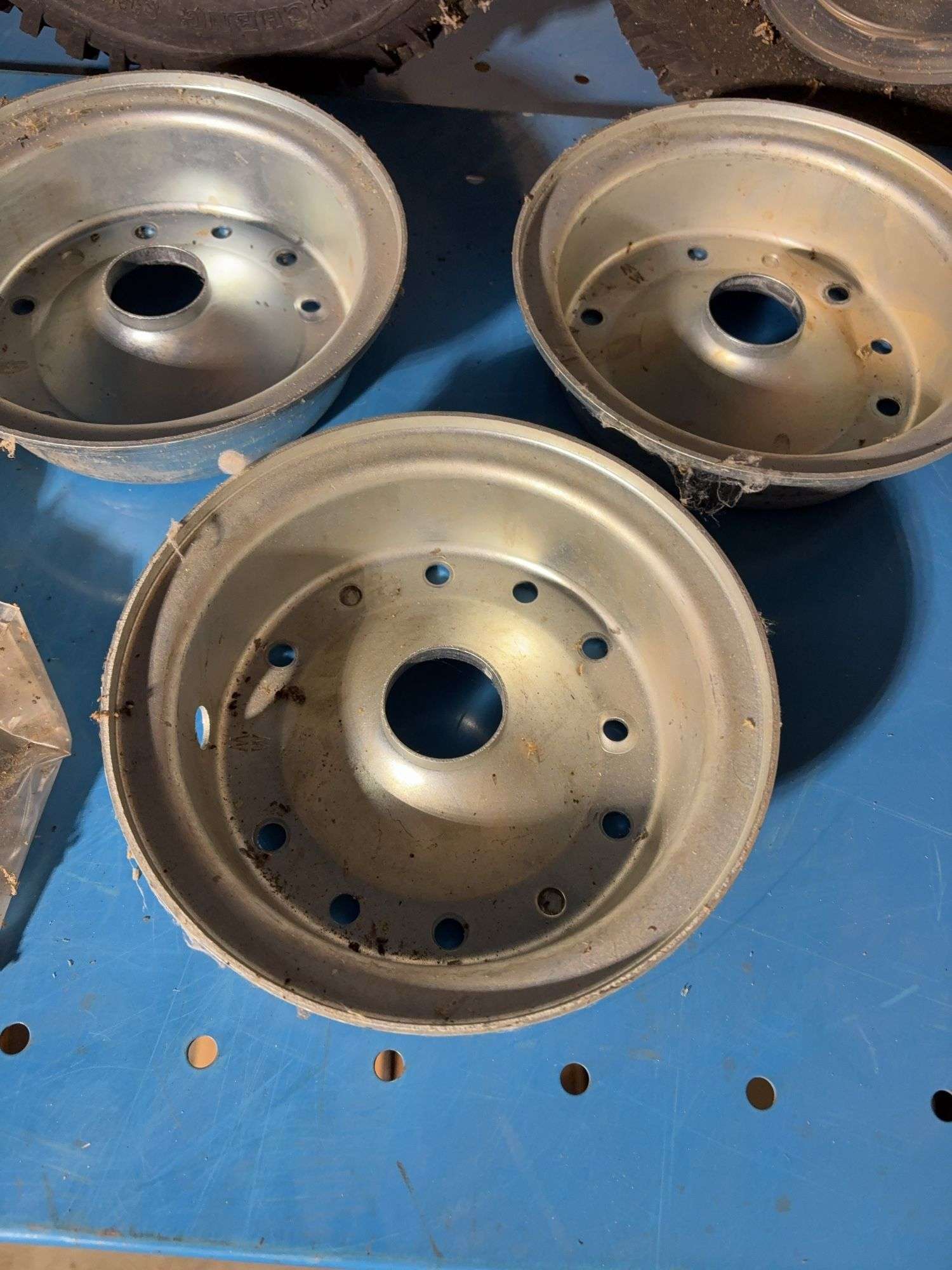 (2) minature tires with rims