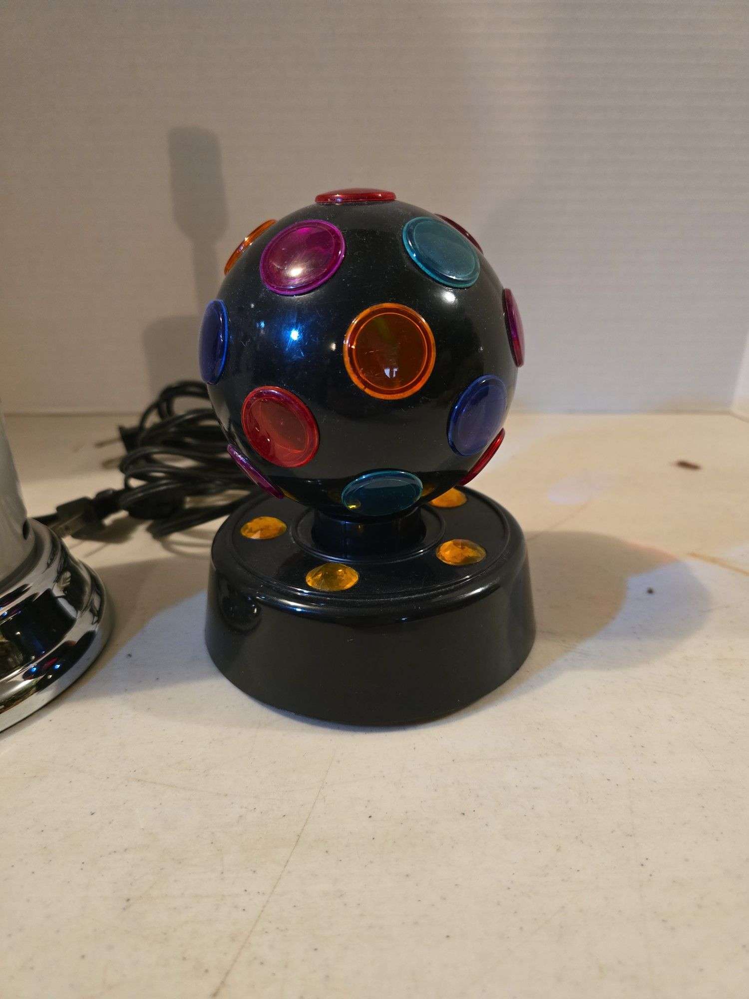 OHIO STATE BUCKEYES LAMP AND SMALL DISCO BALL