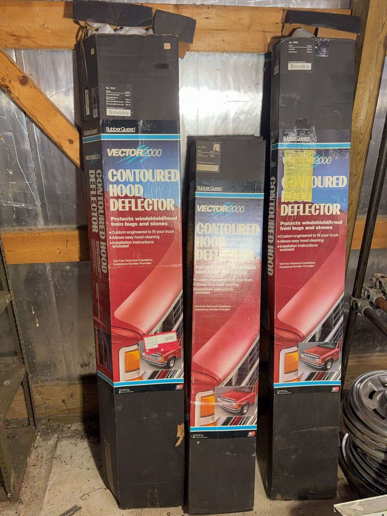 (3) Vector 2000 contoured hood deflector - see photos