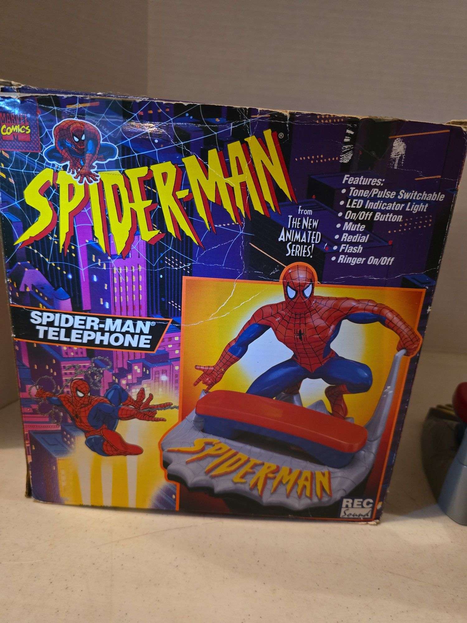 MARVEL COMICS SPIDER-MAN TELEPHONE WITH BOX