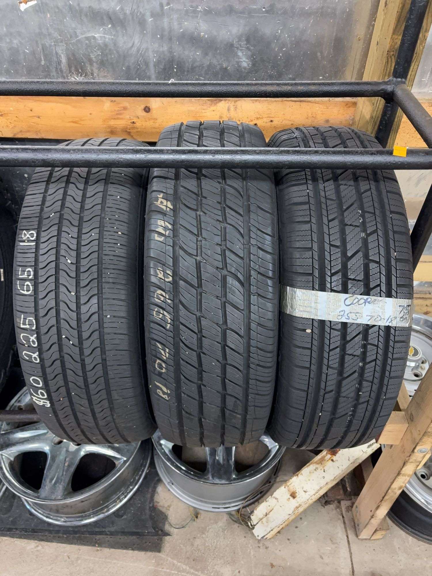 (3) miscellaneous tires like new - see photos