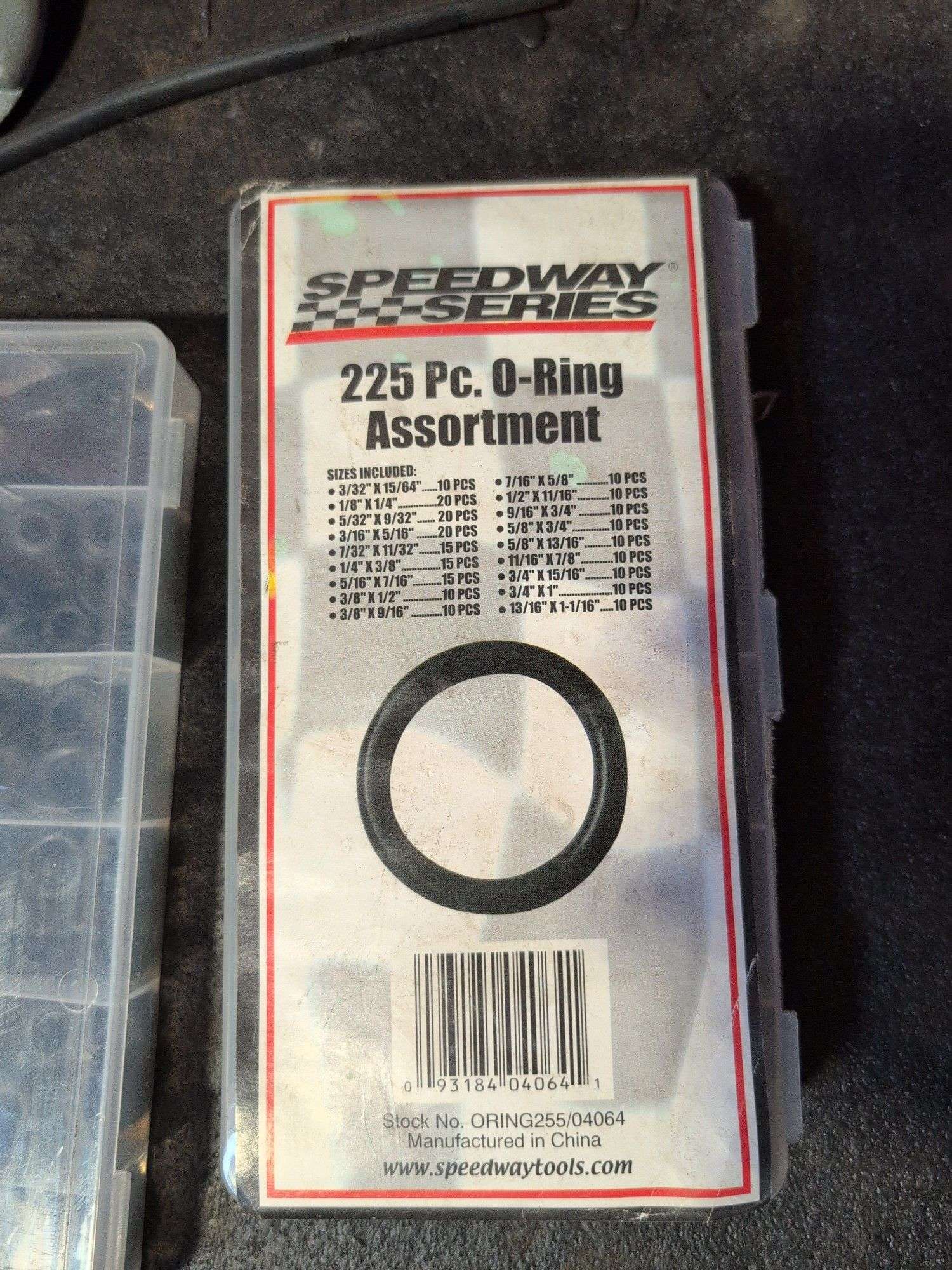 Compartment organizer with screws, washers, and more