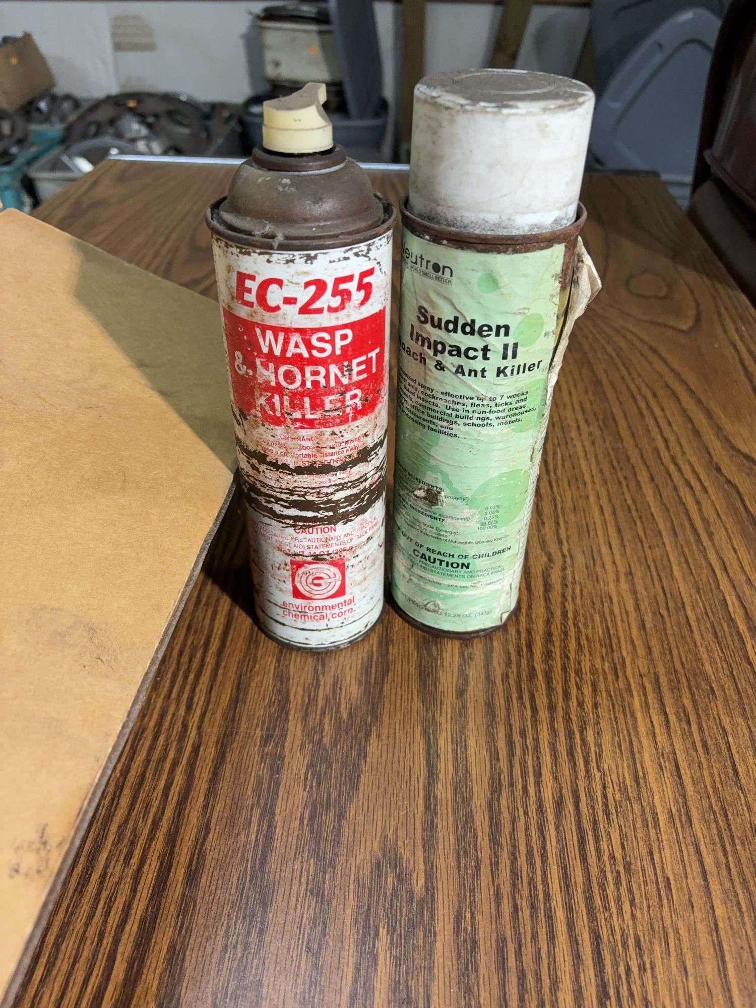 Box of bottles of fluids - see photos