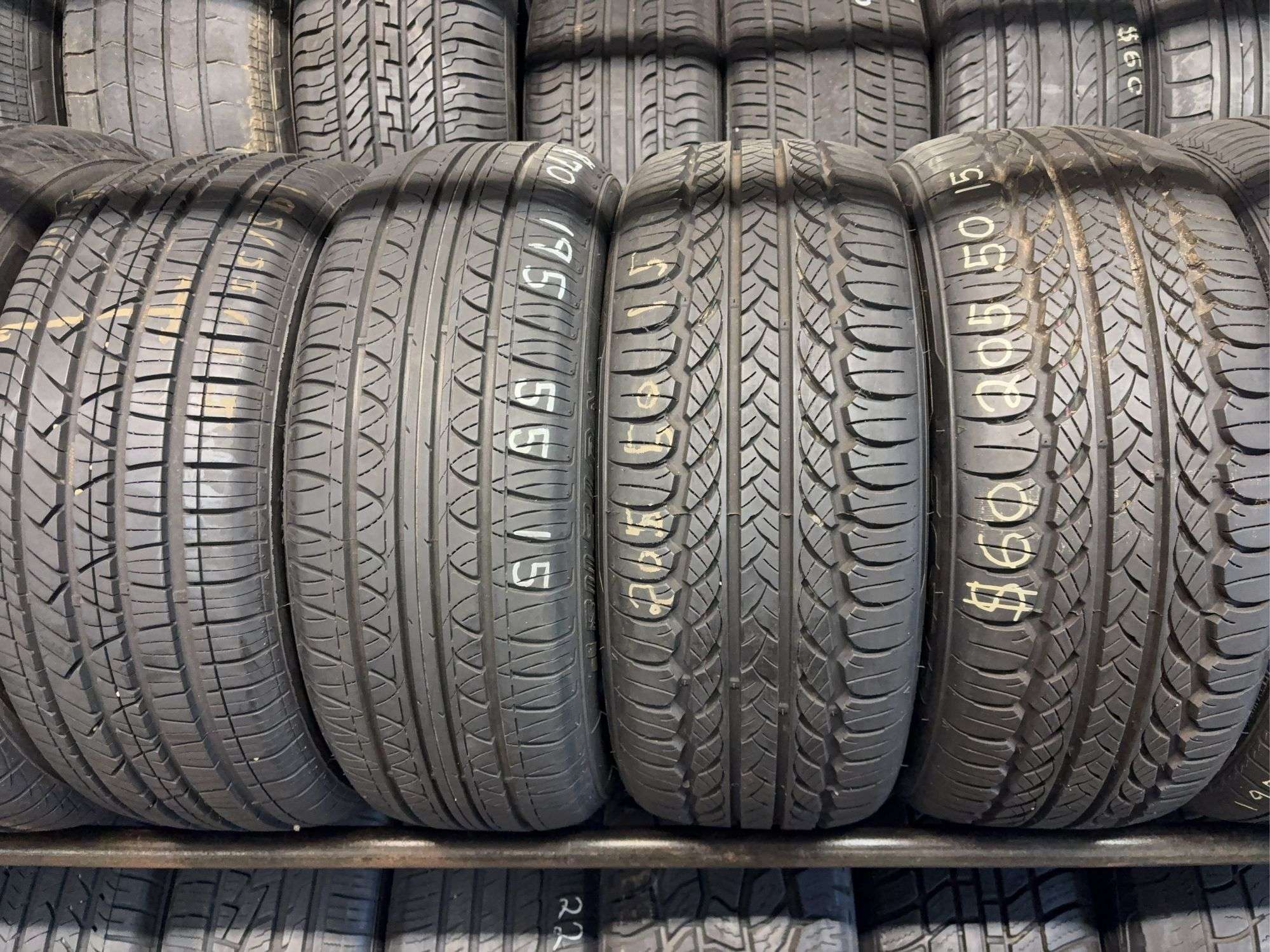 (2) sets of matching 15" tires like new - see photos