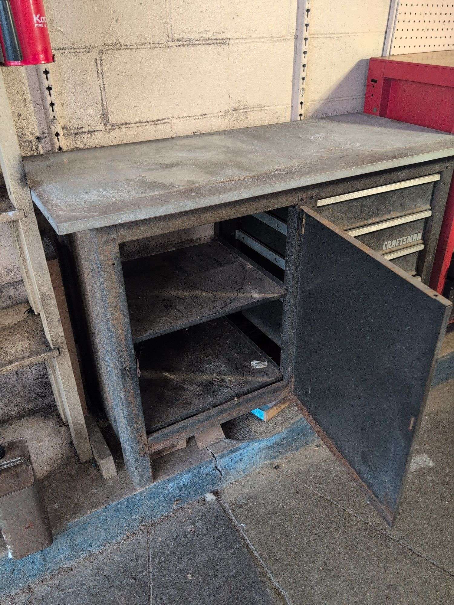 Black Craftsman tool chest - 4’ x 20” x 35” tall