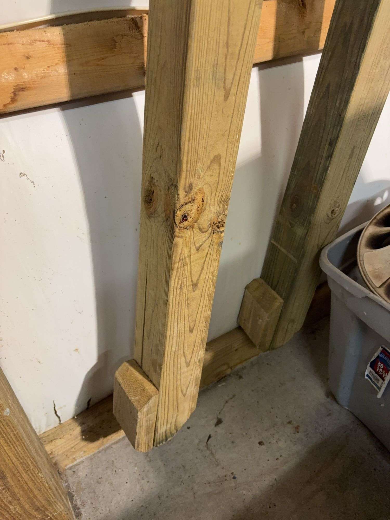 Large wooden sign board stands - 8' long