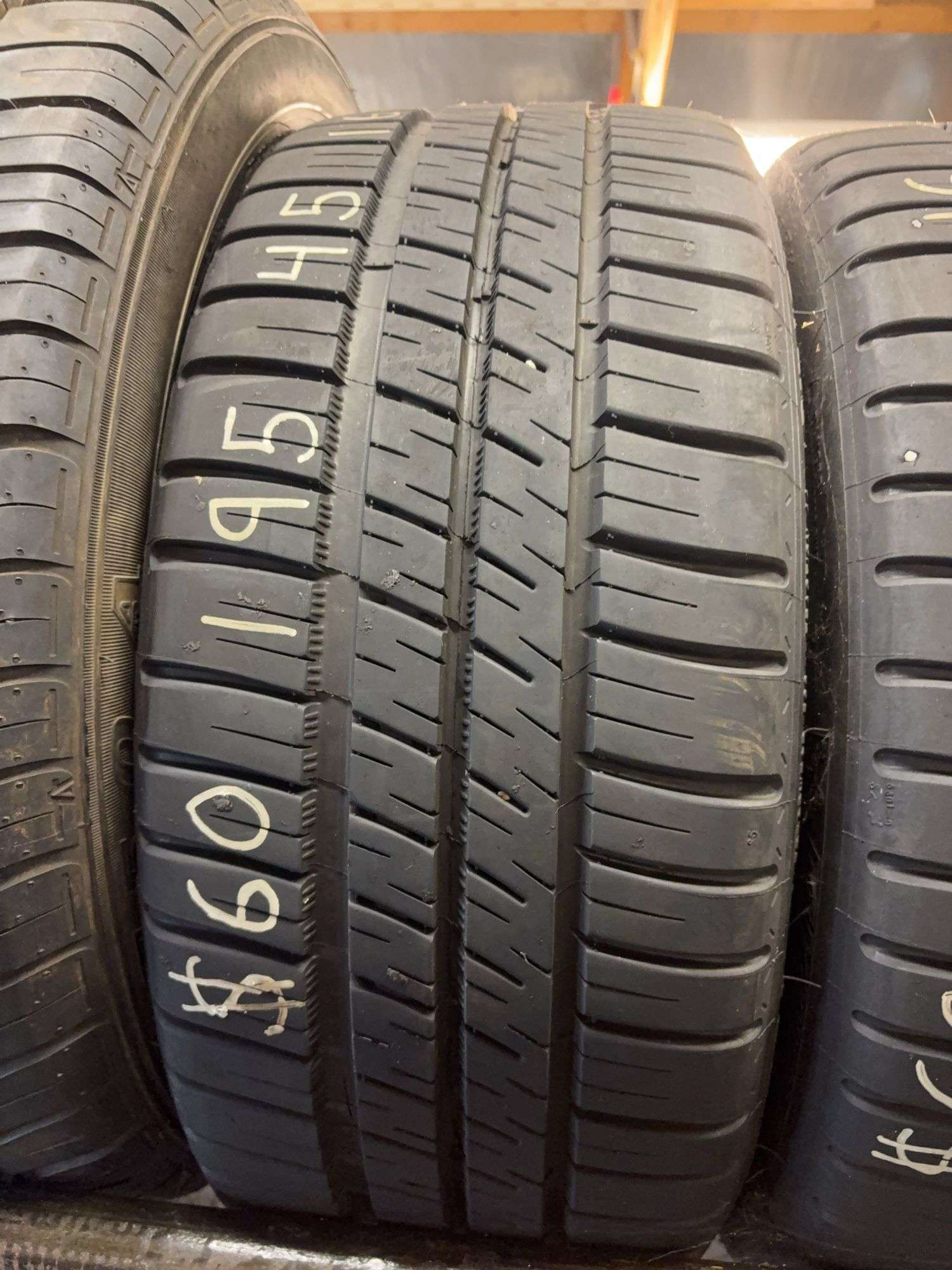 (3) tires like new - (2) 195/45/16 and 195/55/16