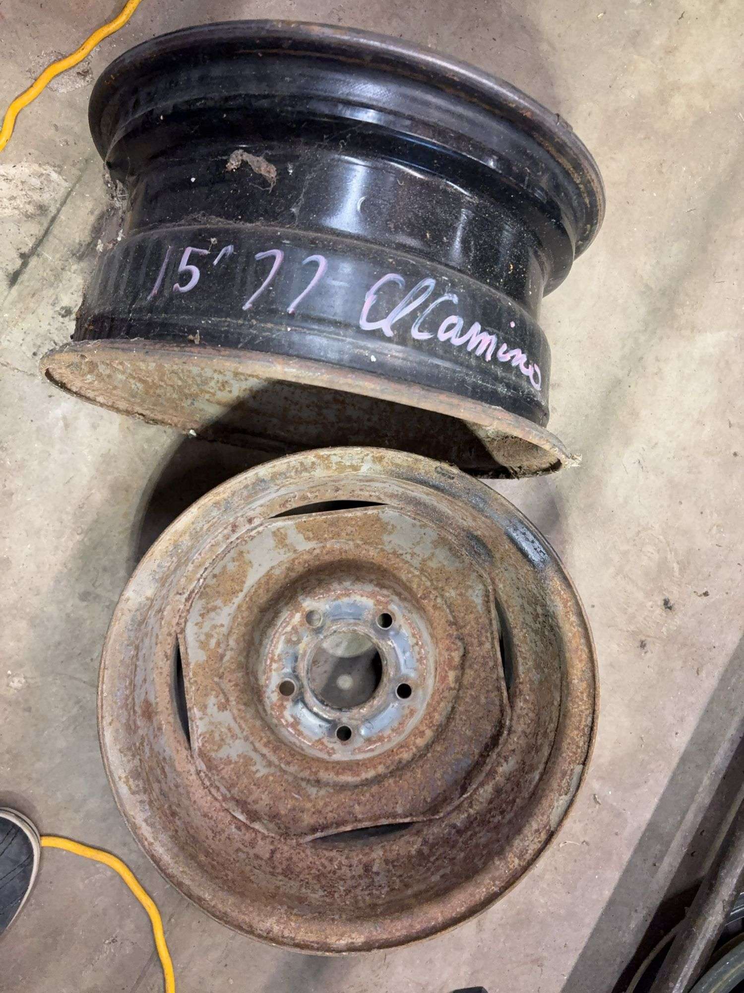 (2) 15” wheels rims -see photos