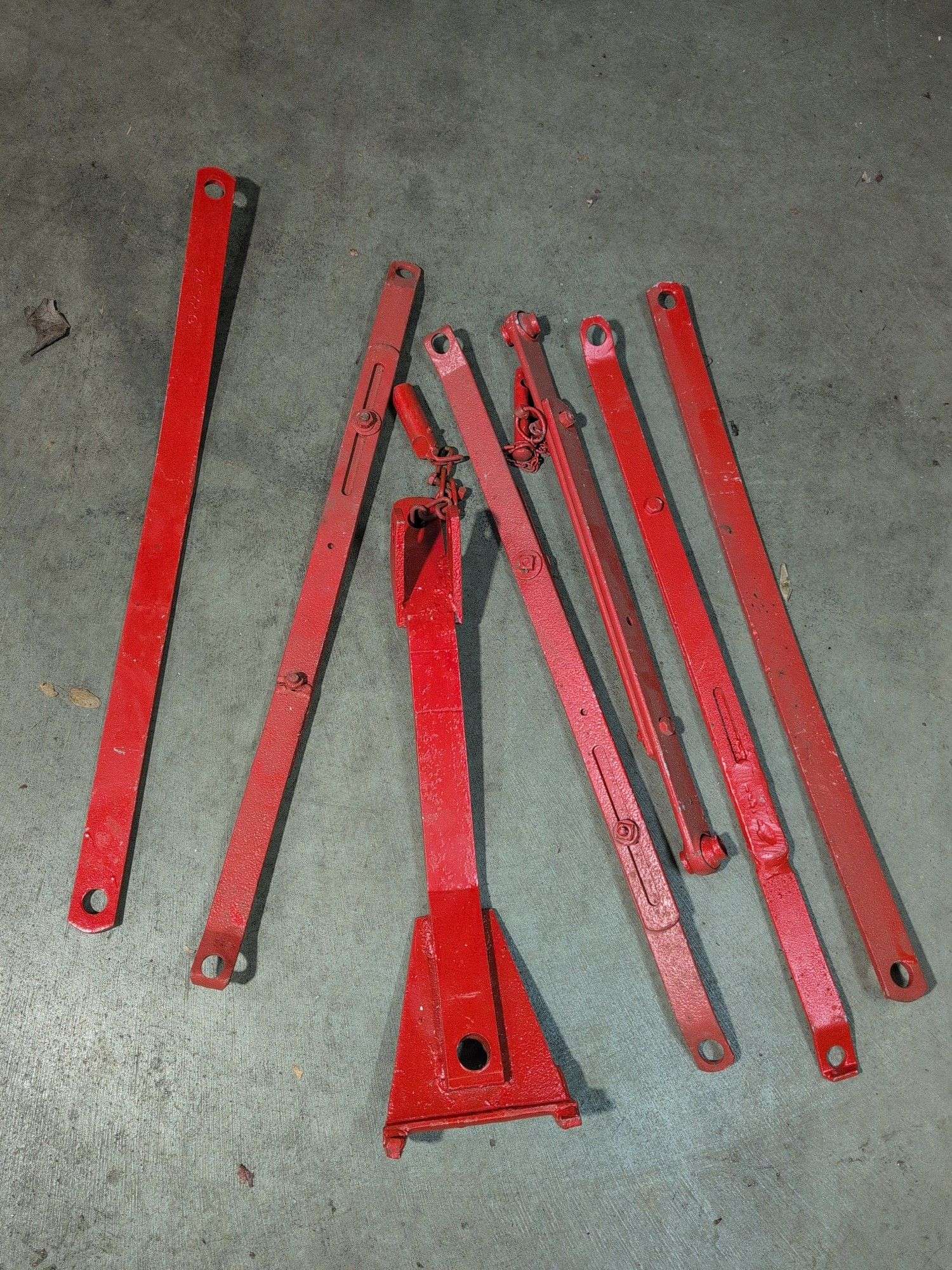 Miscellaneous red metal parts