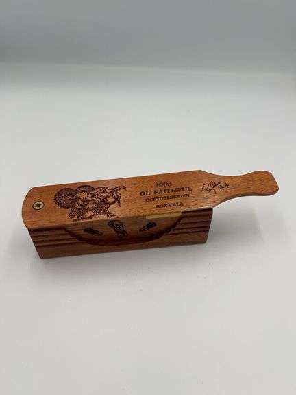 2003 Ol’ Faithful Custom Series Box Call 37/50, Signed by Ron Johnson