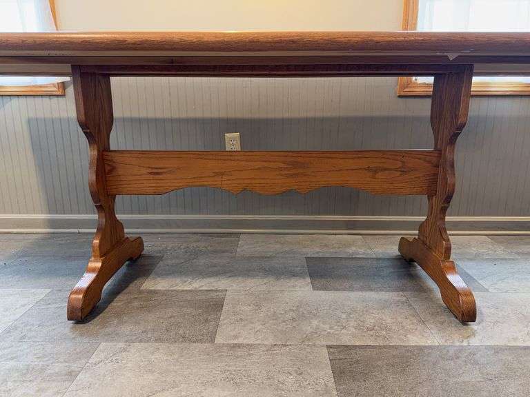 8’ Wood Dining Table