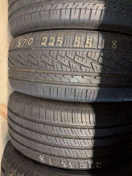 (3) tires like new - 225/55/18