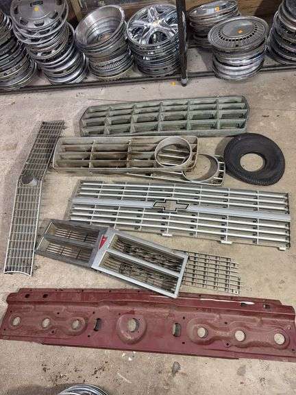 Miscellaneous grill covers, other vehicle parts and emblems