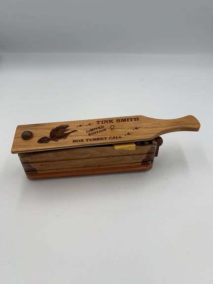 2002 Tink Smith Limited Edition Box Turkey Call 86/500, Signed by Tink Smith, Made by Stanley Sorigg