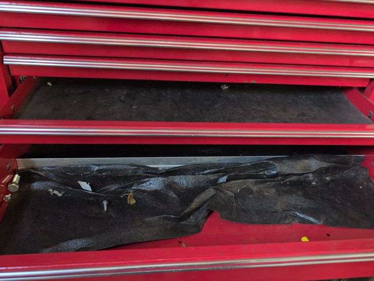 Craftsman 2-piece industrial series tool chest on wheels - contents not included - 3’ x 21” x 67” ta