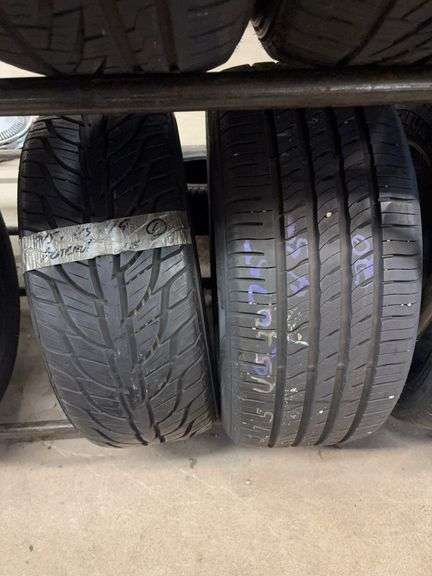 (2) tires like new - 275/45/20 ? and 245/45/19