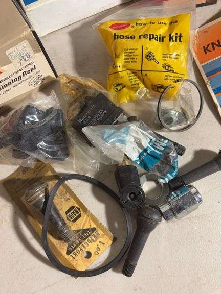 Vivitar Binoculars, Tempest propane torch, spinning reels, Caulk and more